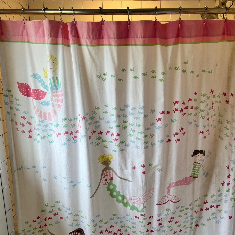 Pottery Barn Kids Mermaid Shower Curtain
